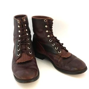 Justin Vintage Roper Boots, Size 5D (Fits like 6)